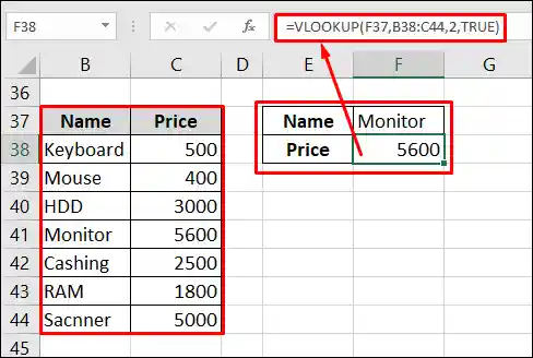 VLOOKUP ফাংশন এর ব্যবহার