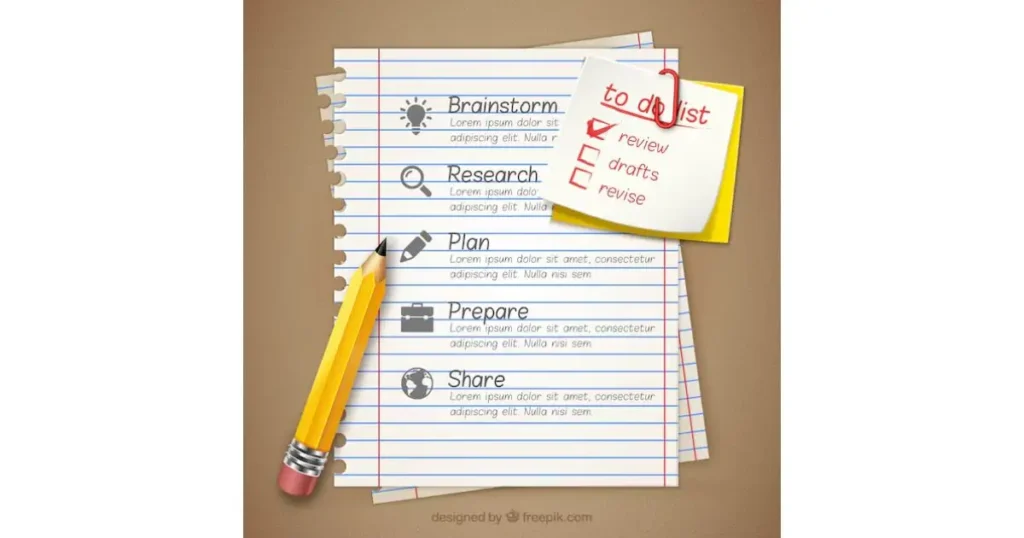 On-Page SEO Techniques: Project Management Stages - Brainstorm, Research, Plan, Prepare, Share