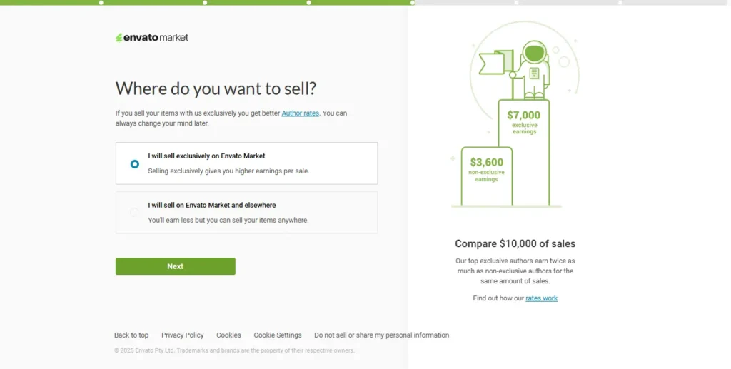 Where Do You Want To Sell Section In Themeforest 1024x517