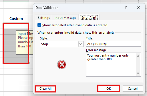 Excel Data Validation - Clear All Data Validation Rules